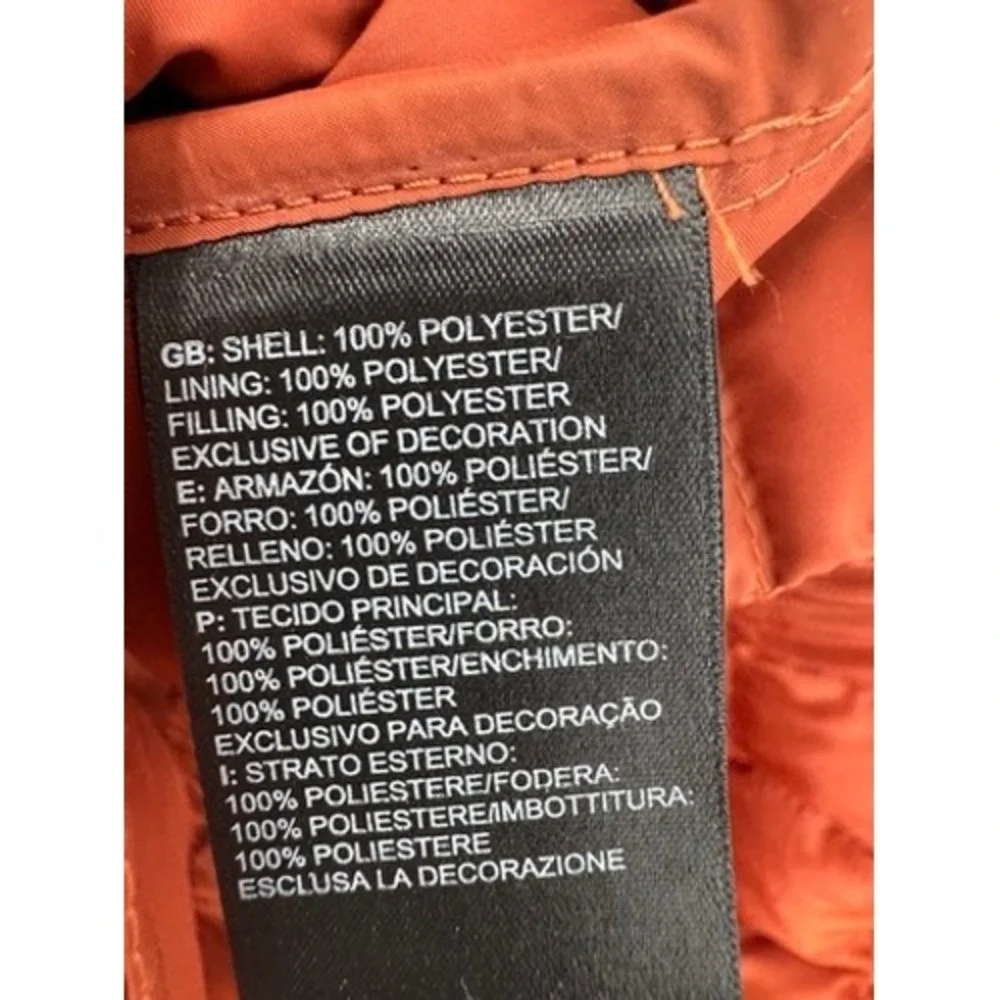 The North Face‎ Nano Puffer Vest Mens Small Thermoball Eco Burnt Orange Quilted